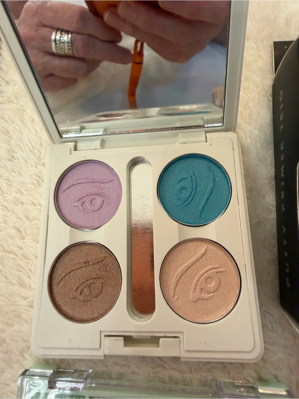 Women Makeup Mint & Rose Eye and Lip Set - Green, Pink, Purple, Blue, Brown